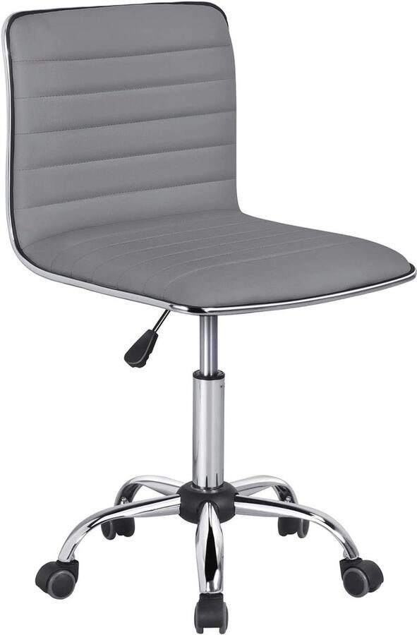 Ergonomische Bureaustoel zonder Armleuningen In Hoogte Verstelbare Draaistoel voor Thuis en Kantoor