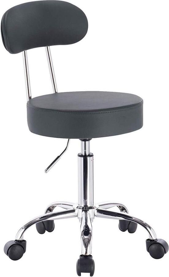 Rootz Living Rootz Ergonomische Draaikruk Bureaustoel Verstelbare Zitting Hoogwaardig kunstleer Duurzaam metalen frame Flexibel 360° Rotatie 75cm-87cm x 35cm x 46cm