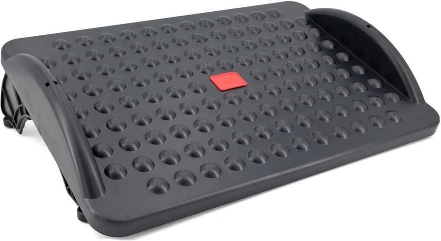 Ergonomische en kantelbare kantoorvoetsteun gemaakt van gerecycleerd plastic Bureautoebehoren Antislip steunvlak Gemaakt in Spanje Stey 42 x 29 x 75 cm