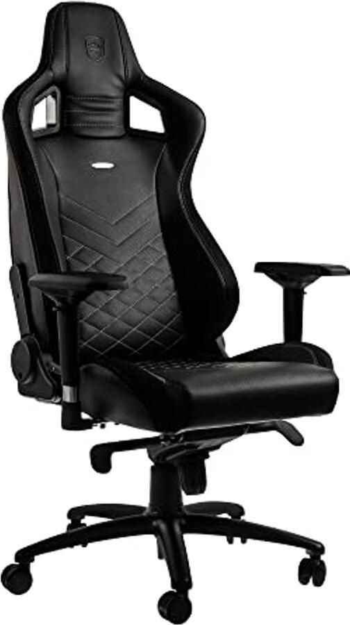 Ergonomische Gaming Bureaustoel PU Kunstleer Inclusief Kussen Zwart Goud