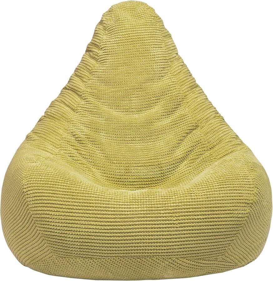 Ergonomische Highback Bean Bag Stoel Comfortabele Corduroy Zitzak voor Binnen Perfect voor Woonkamer en Gaming