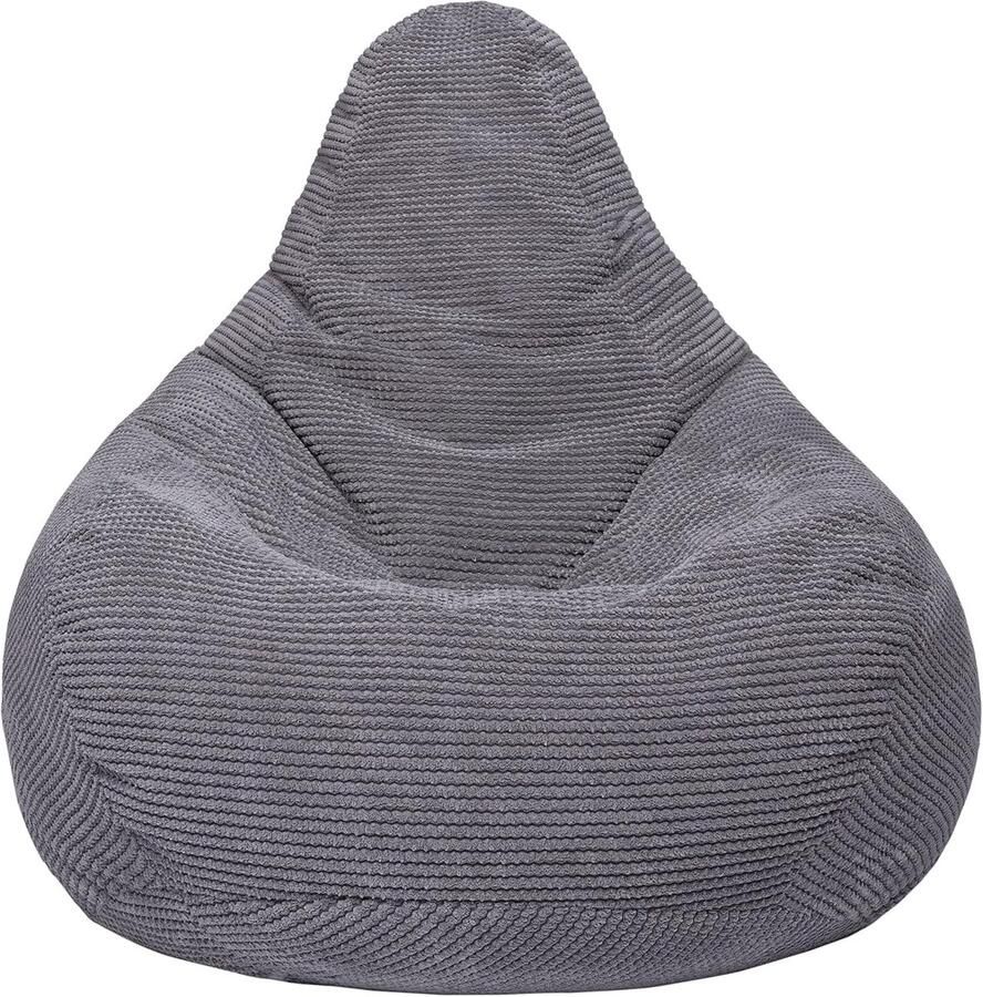 Ergonomische Highback Bean Bag Stoel voor Volwassenen Corduroy Zitzak voor Binnen