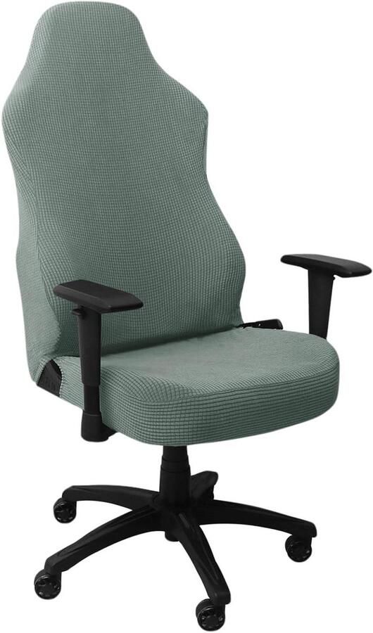 Ergonomische Hoezen voor Gamestoel Rekbare Stoelhoes voor Kantoor- en Computerstoel Verstelbare Racestoelhoes Wasbare Bureaustoelbeschermer Met Armleuninghoes Antislip Groen