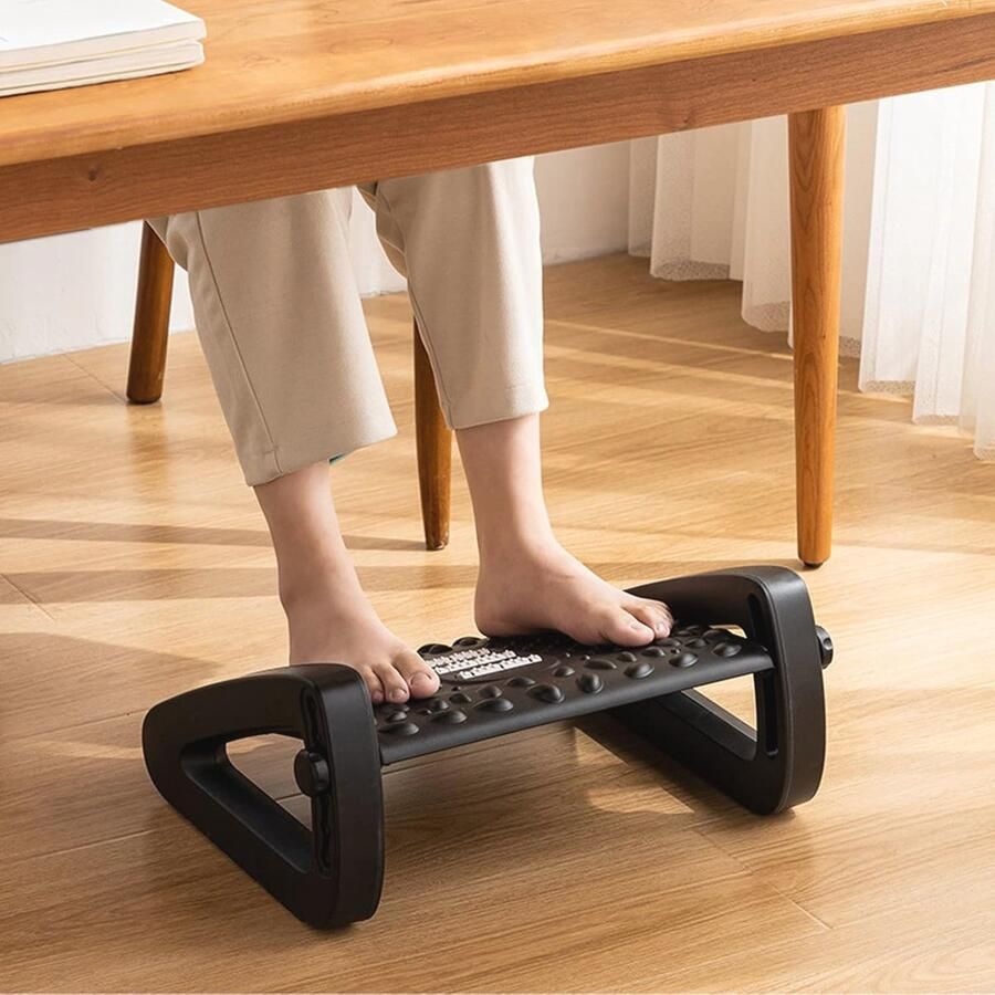 Verstelbare Voetensteun voor Onder Bureau Verbeter Zitcomfort en Verminder Vermoeidheid Geschikt voor Woonkamer en Kantoor