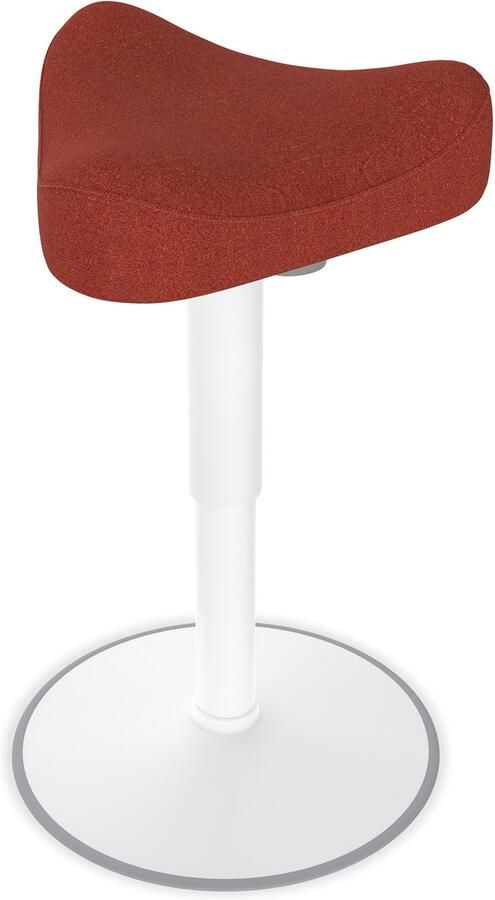 Ergonomische kantoorkruk met schommeleffect ergonomische in hoogte verstelbare kruk 47-65cm 360° draaibare ergonomische kruk oranje driehoek