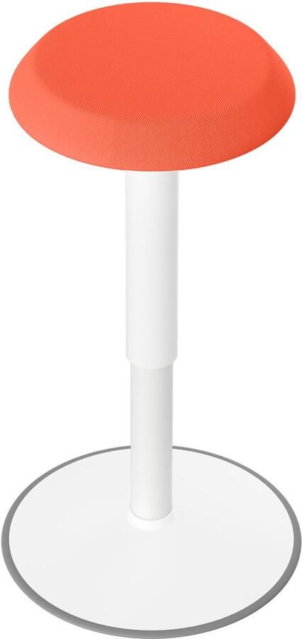 Ergonomische kantoorkruk met schommeleffect ergonomische in hoogte verstelbare kruk 54-79cm 360° draaibare ergonomische kruk oranje rond