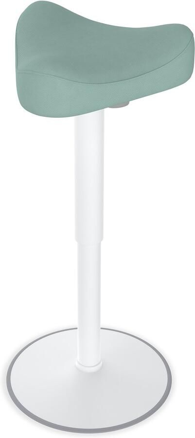 Ergonomische kantoorkruk met schommeleffect ergonomische in hoogte verstelbare kruk 57-82cm 360° draaibare ergonomische kruk groen driehoek