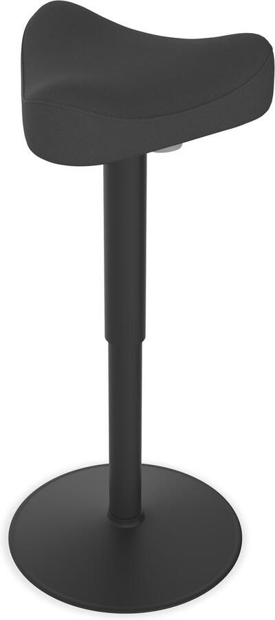 Ergonomische kantoorkruk met schommeleffect ergonomische in hoogte verstelbare kruk 57-82cm 360° draaibare ergonomische kruk zwart driehoek