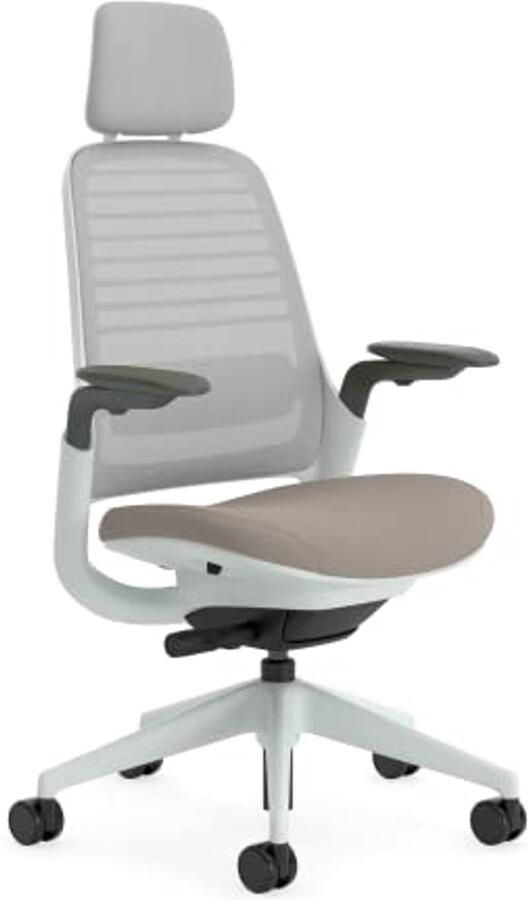 Ergonomische Kantoorstoel met Lumbar Ondersteuning en Verstelbare Armleuningen