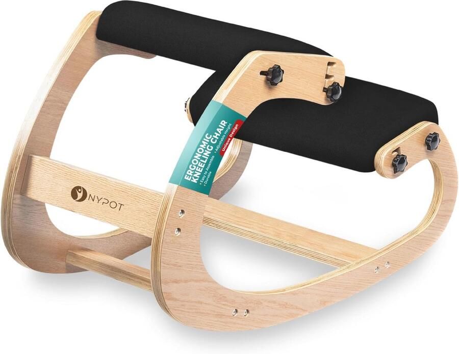 Ergonomische Kniestoel met Verstelbare Hoogte voor Thuis en Kantoor Verbeter je Houding en Verminder Rugpijn