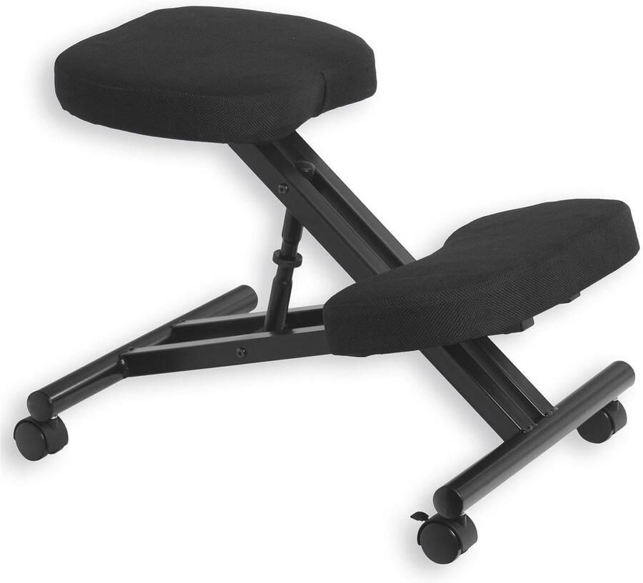 Ergonomische Kniestoel met Verstelbare Zithoogte en Wielen Comfortabele Bureaukruk voor Gezond Zitten