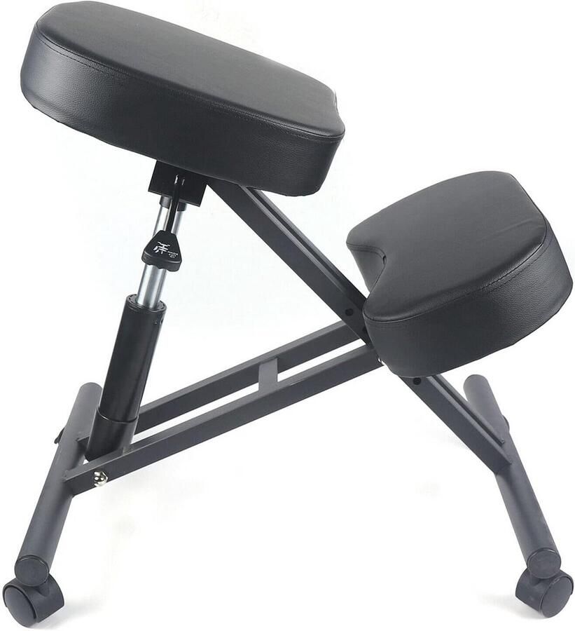 Ergonomische Kniestoel met Wielen Stalen Bureaustoel voor Thuis en Kantoor