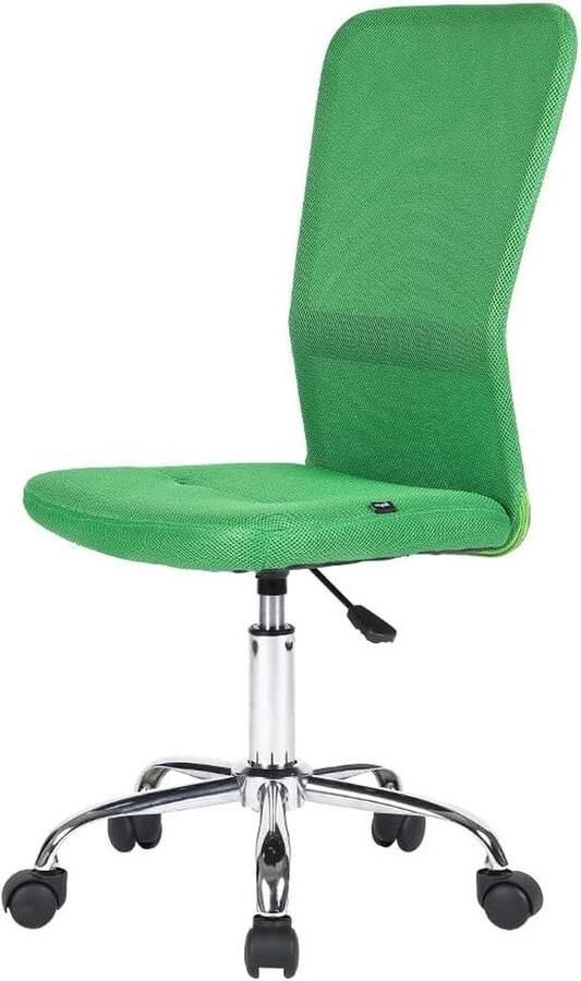 Ergonomische Mesh Bureaustoel In Hoogte Verstelbaar en 360 Graden Draaibaar Groen met Lendensteun Belastbaar tot 150 kg