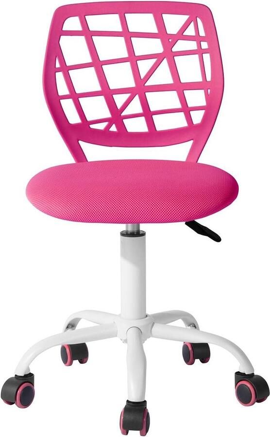 Ergonomische verstelbare bureaustoel voor kinderen levendig roze design met hoogteverstelling Bureaustoel
