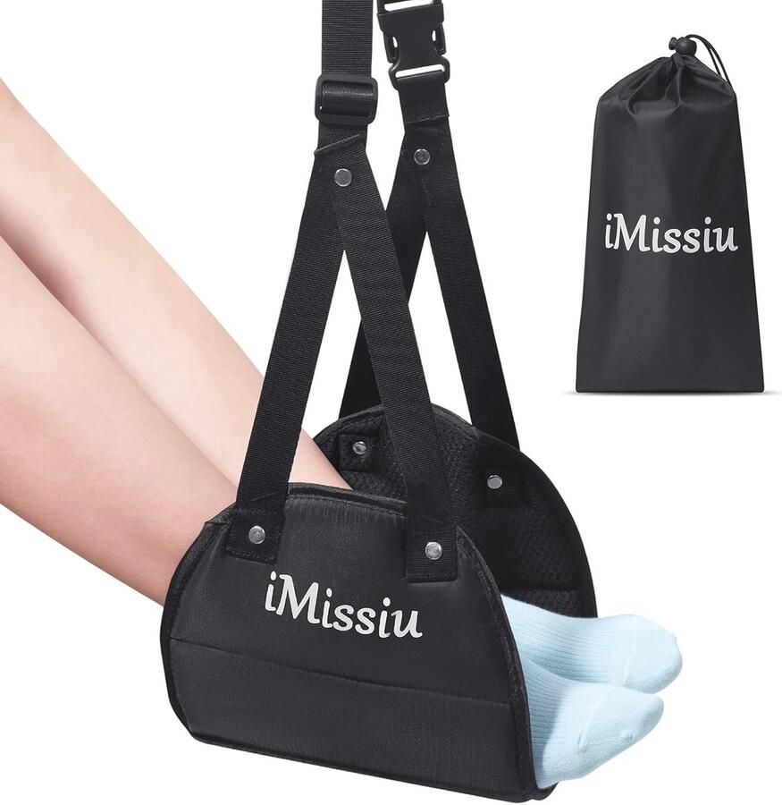 Ergonomische Voetsteun voor Onder het Bureau Verstelbare Hoogte Antislip en 100% Memory Foam Kussen