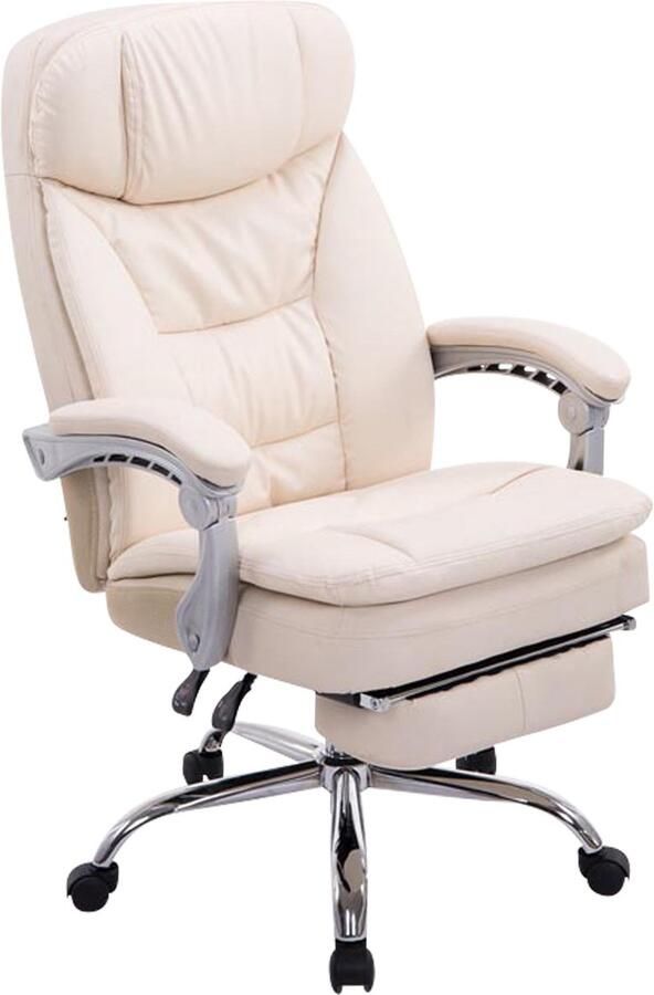 Ergonomische XL Directiestoel Comfortabele Kantoorstoel Met Verstelbare Voetensteun