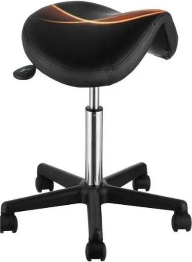 BBV Ergonomische zadelkruk Ergonomische kruk op wielen Zadelstoel 51 tot 71cm tot 181KG