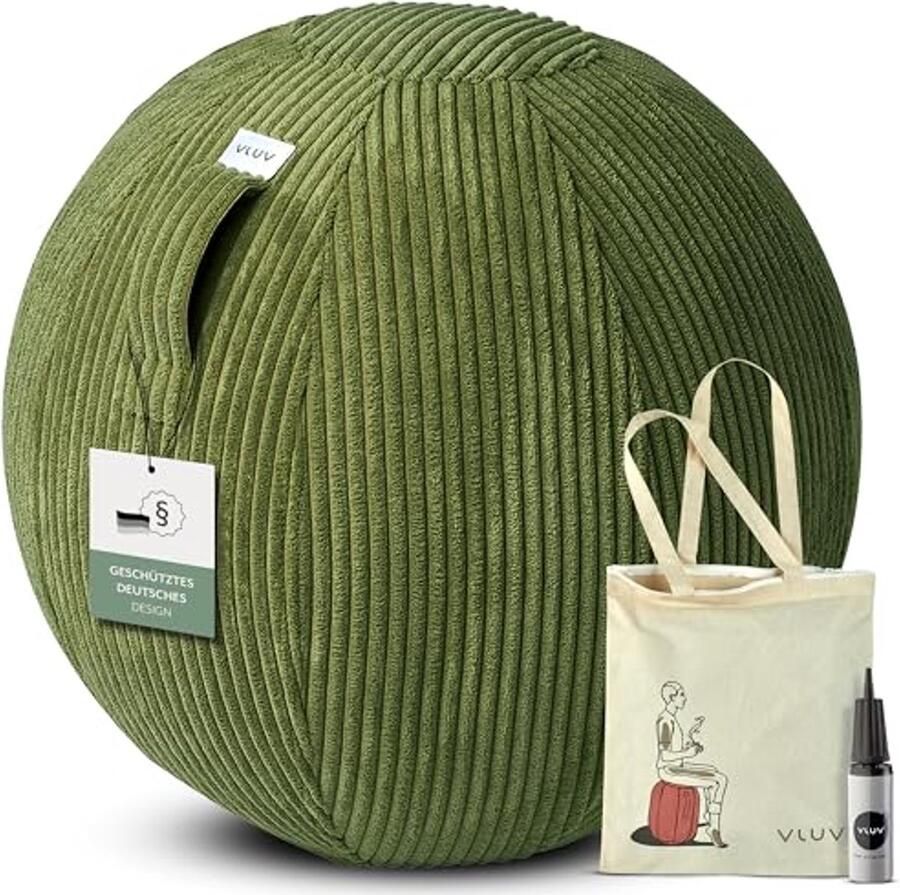 Ergonomische Zitbal voor Kantoor 65 cm Ademend Met Draaggreep en Wegrollbescherming