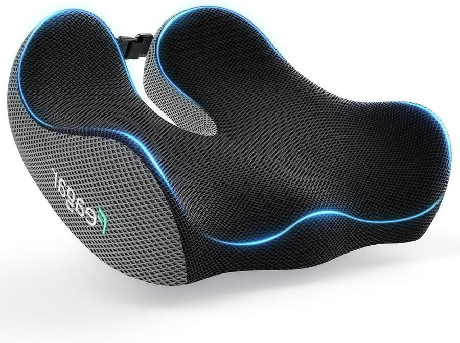 Ergonomic Seat Cushion for Office Chair with Coccyx Relief Orthopaedic Seat Cushion for Hip Sciatica and Coccyx Grey