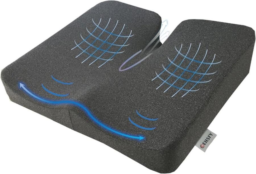 Ergonomische Zitkussens Traagschuim voor Bureaustoelen en Autostoelen