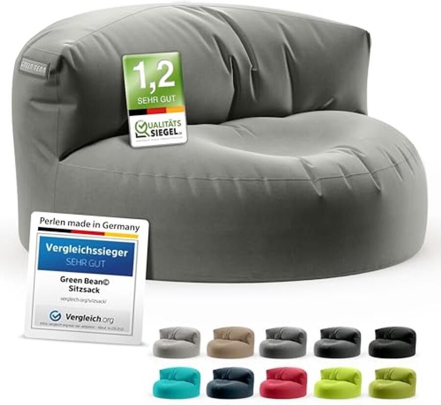 Ergonomische Zitzak Bank 90 x 50 cm met Wasbare Overtrek Voor Binnen en Buiten