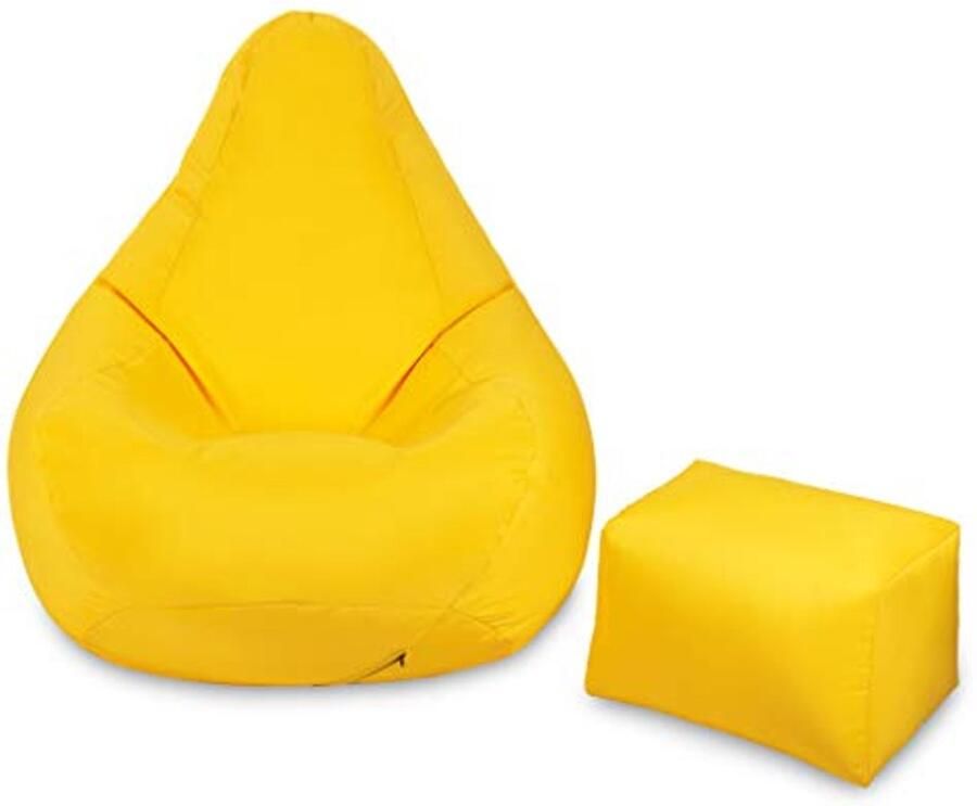 Ergonomische Zitzak Gamer Stoel voor Binnen en Buiten Waterbestendig en Comfortabel Ontwerp Met Voetenbank