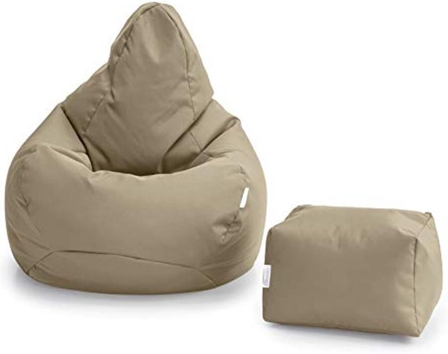 Ergonomische Zitzak Gamerstoel met Voetenbank Waterbestendig en Comfortabel