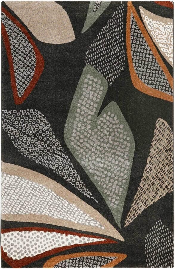 Esprit Hazel Laagpolig vloerkleed 80x150 cm antraciet