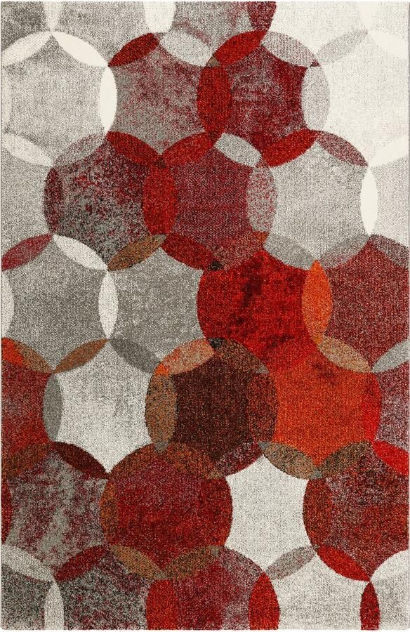 Esprit Modernina Laagpolig vloerkleed rood 160x225 cm