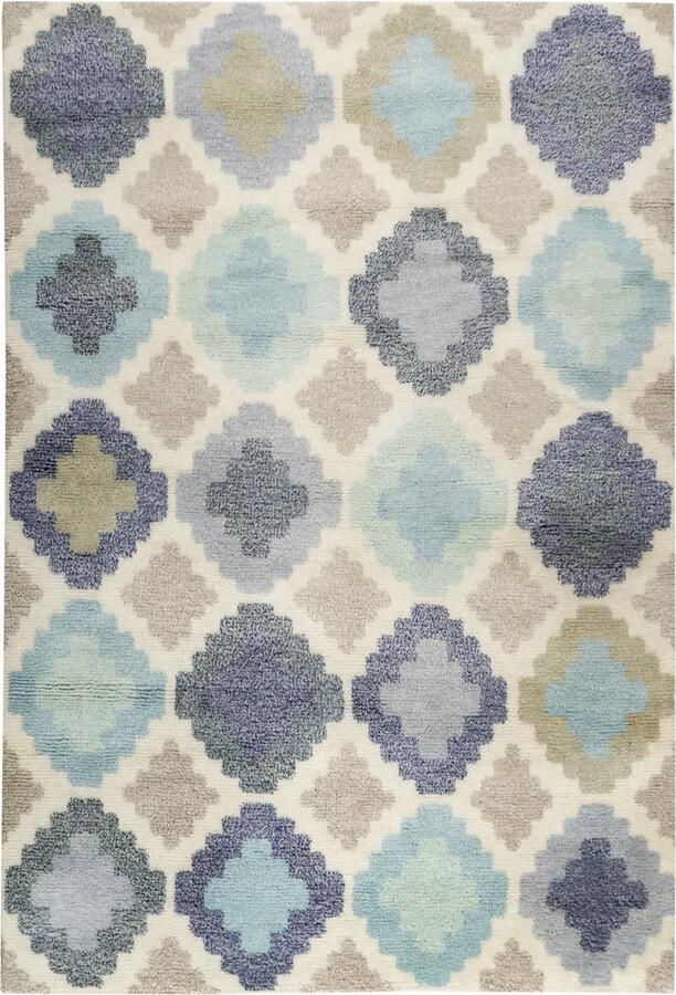 Esprit Nilas Haute Kelim Laagpolig vloerkleed 80x150 cm blauw