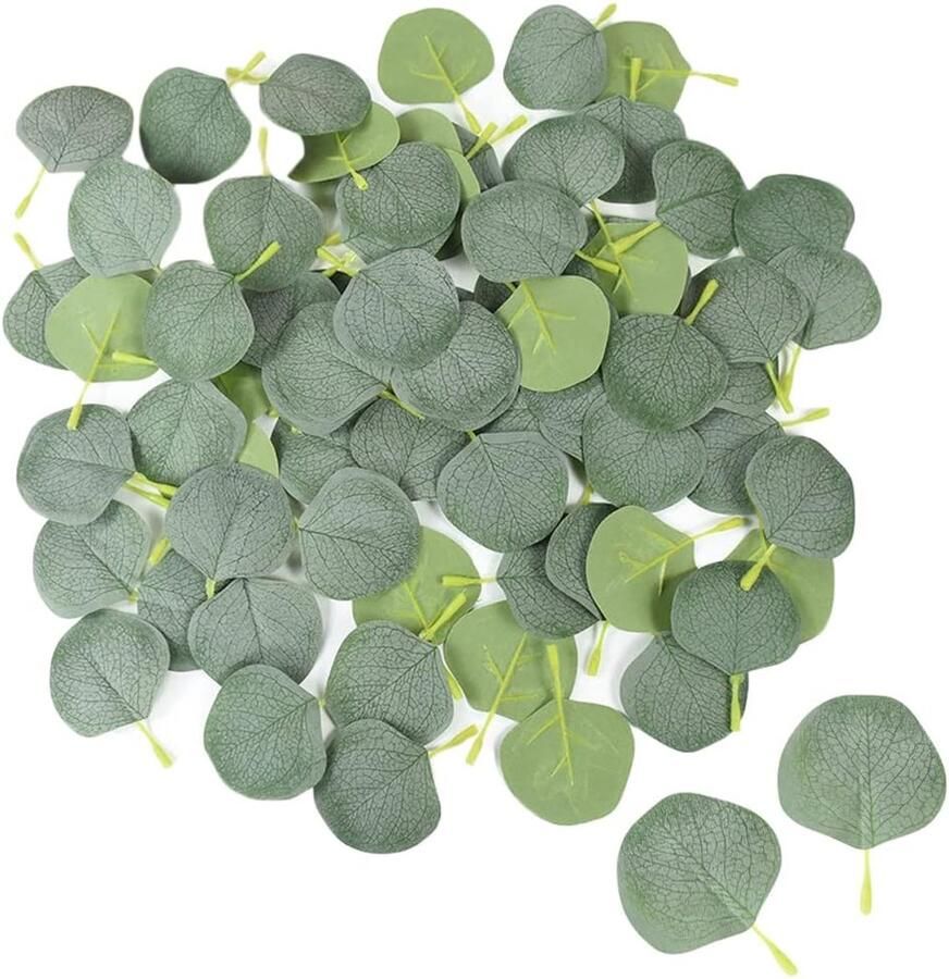 Eucalyptus Bladeren 200 Stuks Kunstmatige Groene Eucalyptus Bladeren Zijde Bladeren voor Bruiloft Thuis Keuken Tafel Decoratie