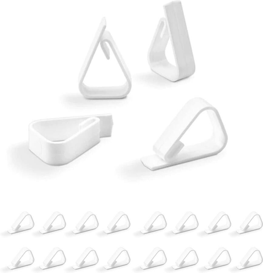 EUROXANTY tafelkleedhouder geschikt voor buitengebruik Set tafelkleedclips Plastic tafelkleedclips hogere duurzaamheid 16 stuks Wit