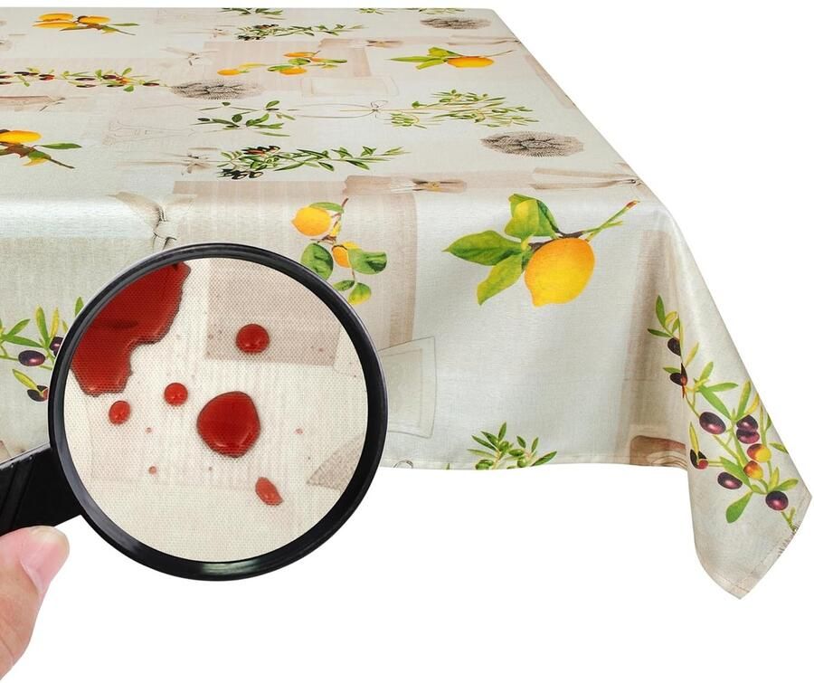 Tafelkleed met Tefloncoating Afwasbaar 6 Ontwerpen 140 x 240 cm Mediterraan