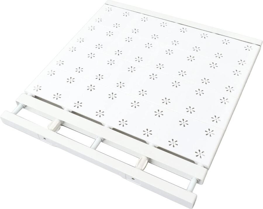 Uitbreidbare kastplank ruimtebesparende ponsvrije duurzame uitbreidbare kastplank voor boeken voor kleding voor keuken voor kledingkast voor kledingkast voor bloempotten voor boekenkast (lengte 48-80 cm 7 5-12 5 inch)