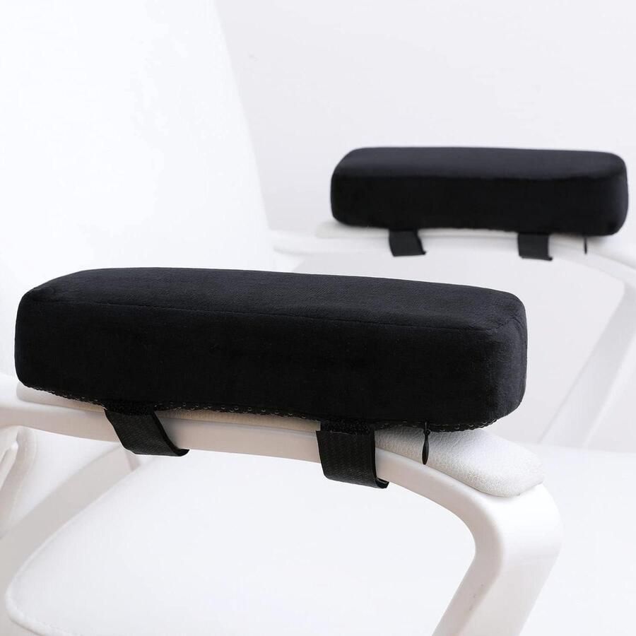 Extra dikke LargeLeaf armsteun Kussens elleboog kussen drukverlichting bureaustoel gaming stoel Memory Foam armsteun Pads 2-delige set