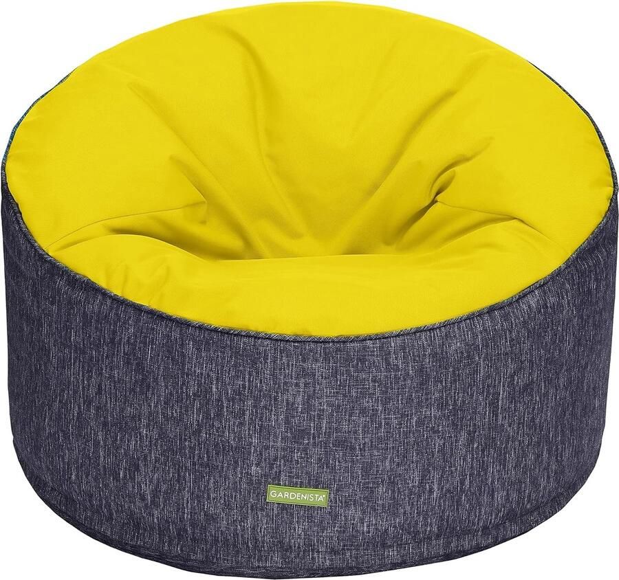Extra-Large Ronde Bean Bag Stoel voor Volwassenen Water- en Weerbestendig Comfortabel en Licht van Gewicht Gevuld en Klaar voor Gaming Loungen en Outdoor Fun in Uw Tuin (Goud)