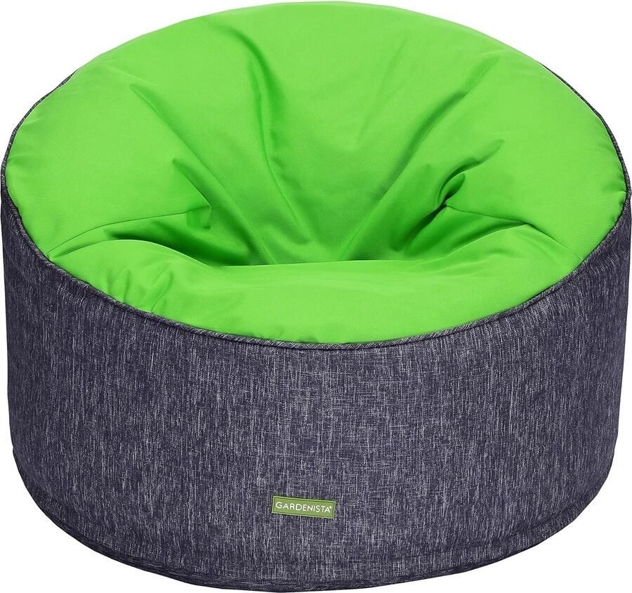 Extra-Large Ronde Bean Bag Stoel voor Volwassenen Water- en Weerbestendig Comfortabel en Licht van Gewicht Gevuld en Klaar voor Gaming Loungen en Outdoor Fun in Uw Tuin (Groente)