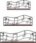 EYMPEU Hout Metaal Wandplanken Set van 3 Rustieke Zwevende Planken met Origineel Muzieknoten Design Zwevende Planken voor Keuken Badkamer Kantoor Woonkamer Opslag en Organisatie - Thumbnail 1