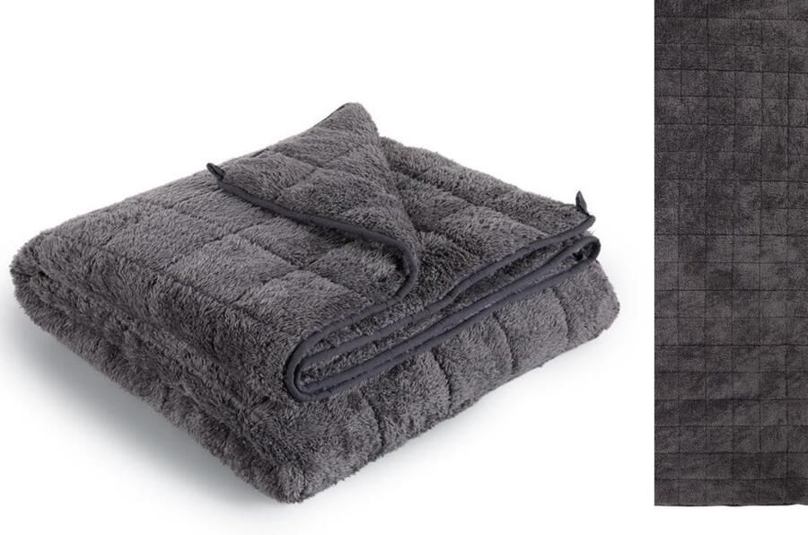 Fameilleur verzwaringsdeken- fluweel 9 kg- Verzwaringsdeken 9 kg Kalmerend en Ontspannend Gelijkmatige Druk voor Betere Slaap Zachte Fluwelen Hoes Ideaal voor Stressverlichting en Slaapverbetering- deken- bed- beddengoed