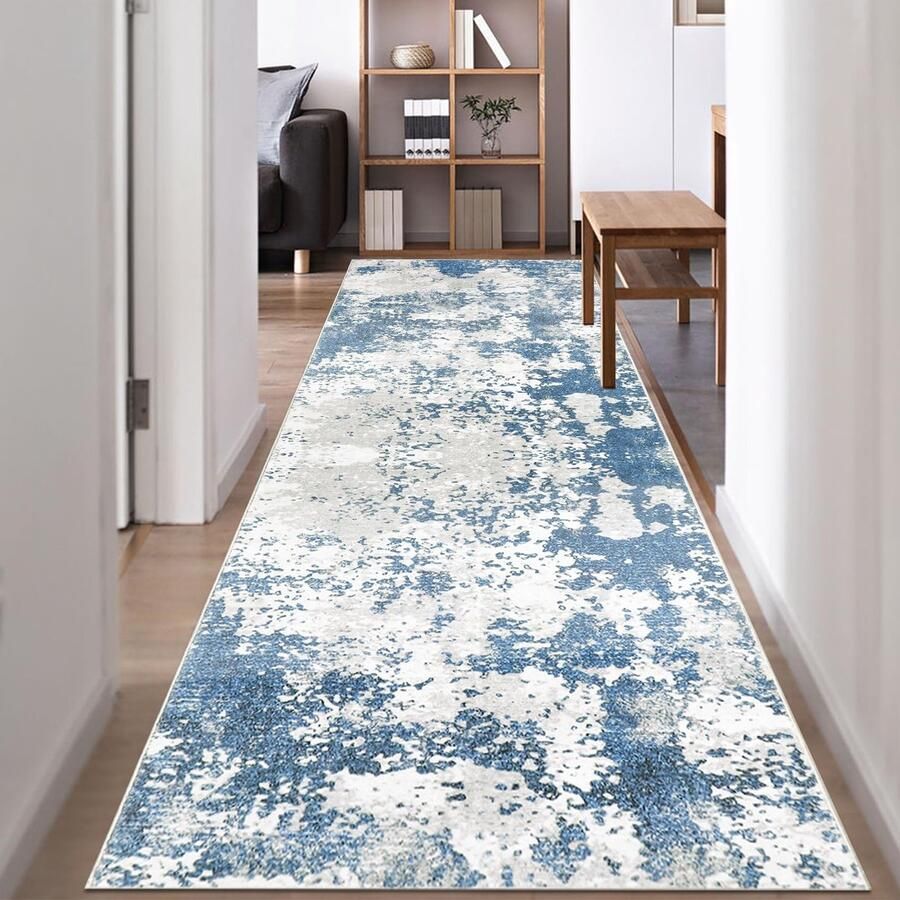 Famibay Halloper 80 x 300 cm Antislip Extra Lang Wasbaar Abstract Keukenkleed Loper voor Hal Entree Woonkamer Slaapkamer Keuken