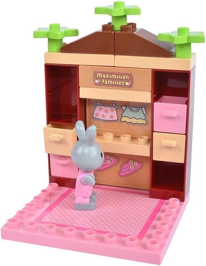 Familie-kledingkast bouwblokken 40 stuks Unico Maximilian 8938-0MAX Kledingkast