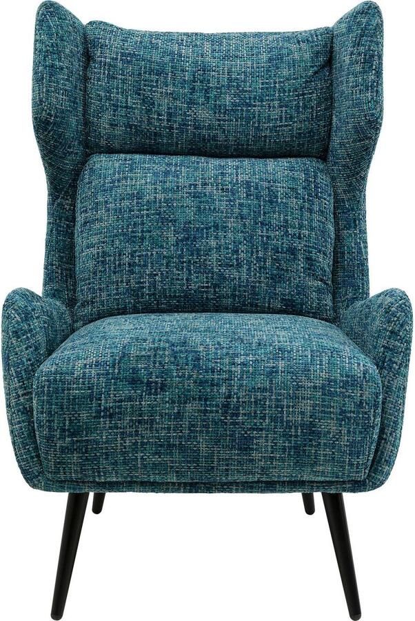 Kare Design Fauteuil Arne blauw