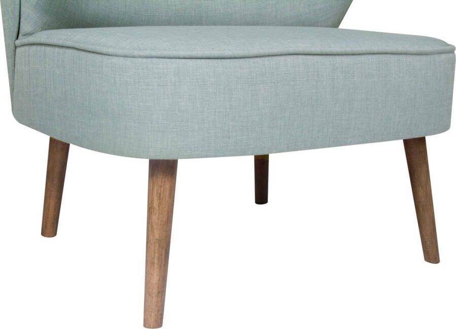 Fauteuil Bienville Lichtblauw Massief Hout Stijlvol & Comfortabel