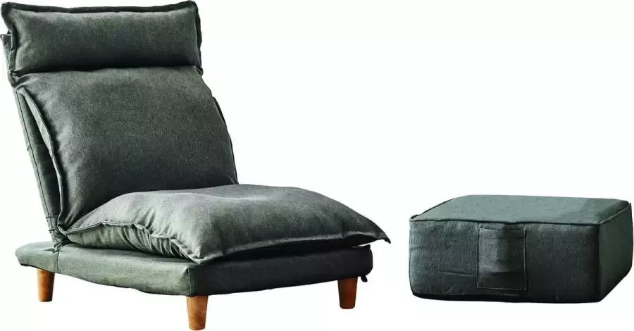 SalesFever Loungeset met ligfunctie relaxfauteuil loungestoel (set 2-delig) - Foto 2