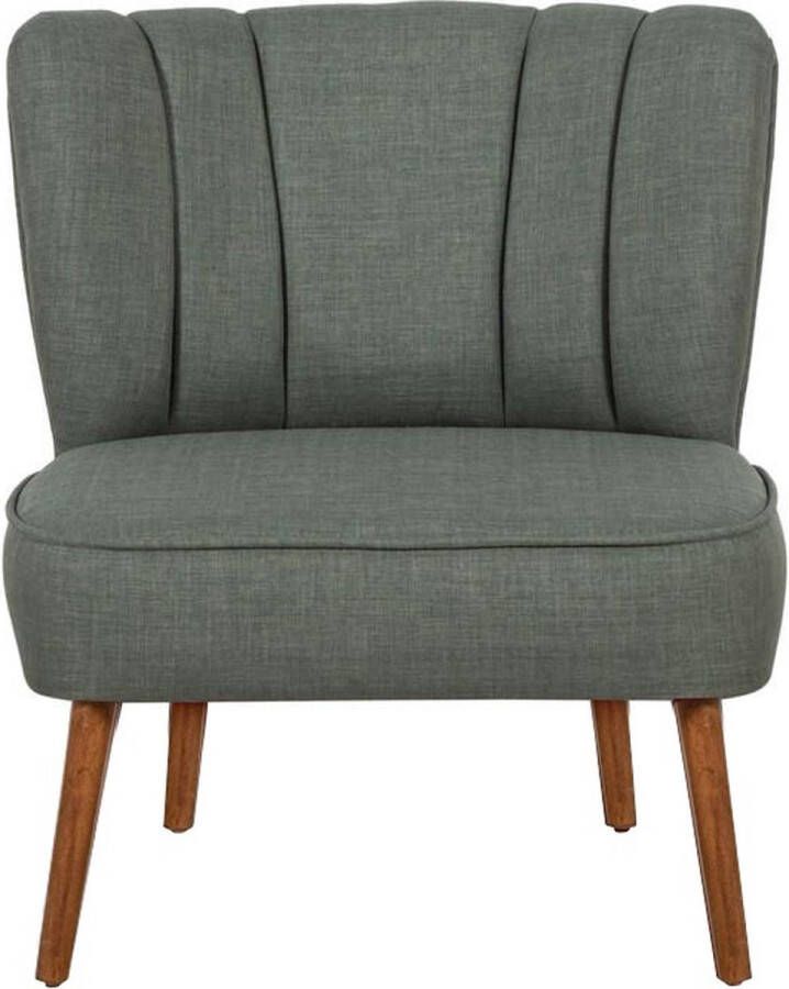 Fauteuil Monn Way Grijsachtig Groen Massief Hout Stijlvol & Comfortabel