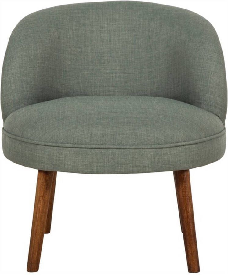Fauteuil Stijlvolle Salie Groene Kleur Comfortabel & Elegant Massief Houten Frame