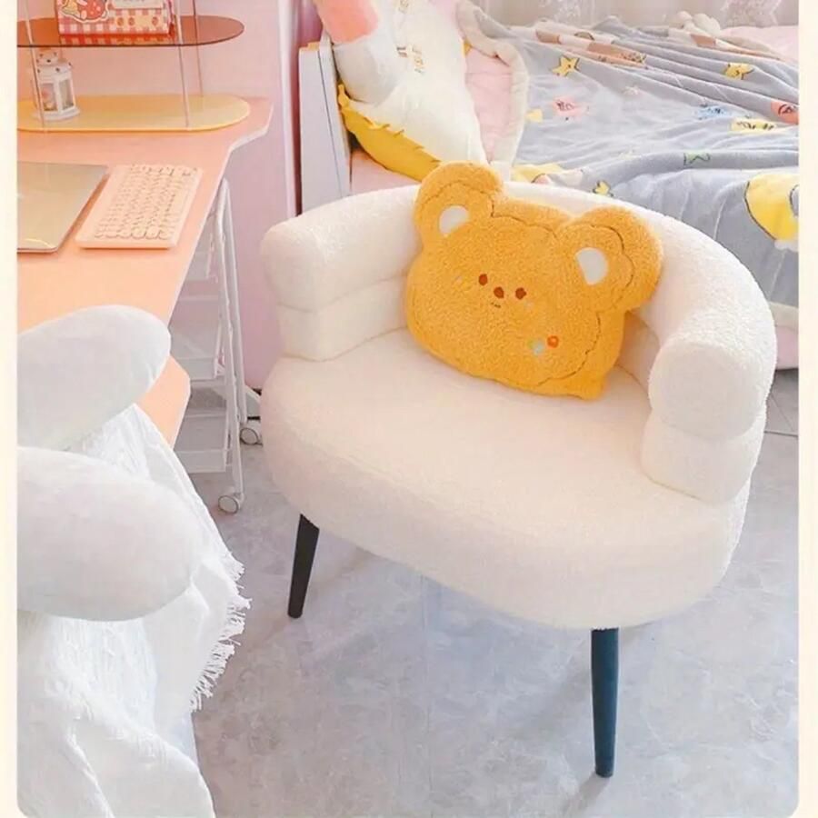 Fauteuil Teddy sier fluffy stoel wit