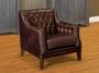 LINEA SOFA Fauteuil van leer COLBERT Bruin L 84 cm x H 84 cm x D 84 cm - Thumbnail 2