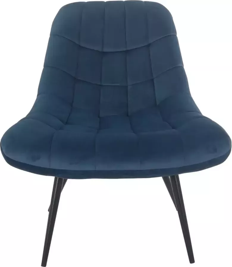 SalesFever Relaxfauteuil Toulon Comfortabele loungestoel met xxl-stiksels met zwarte of naturelkleurige poten