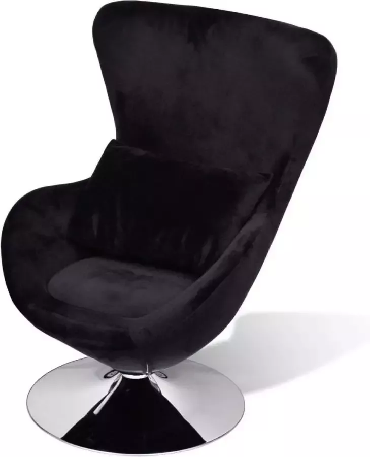 Fauteuil zwart en zilver (Incl Anti Kras Vilt 16st) Loungestoel Lounge stoel Relax stoel Chill stoel Lounge Bankje Lounge Fauteil